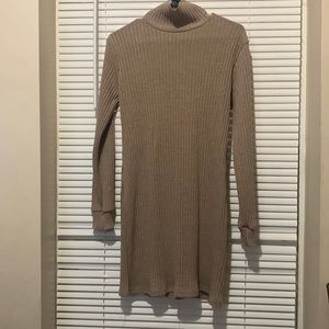 Turtleneck sweater dress